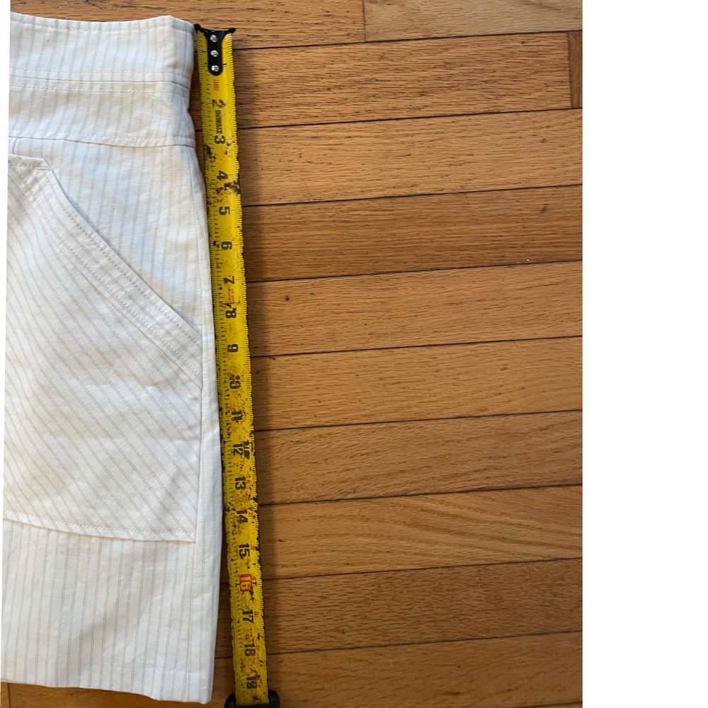 NWT Rebecca Tayor cream pinstriped skirt size 6 295$ retail‎ - Picture 5 of 7